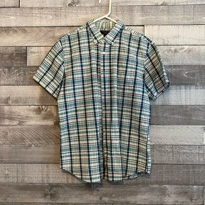 Banana Republic Standard Fit Plaid Button Down | size L